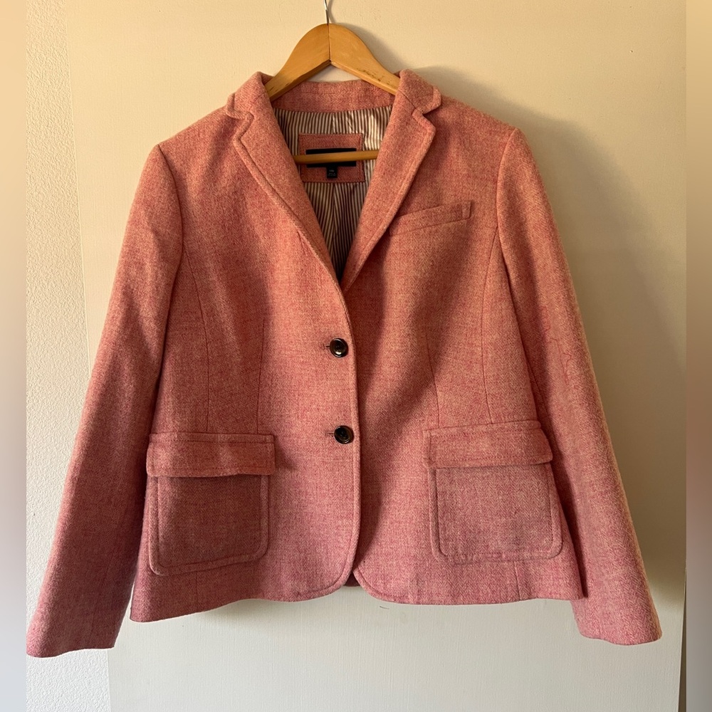 Talbots Pink Blazer Tailored Suit Jacket